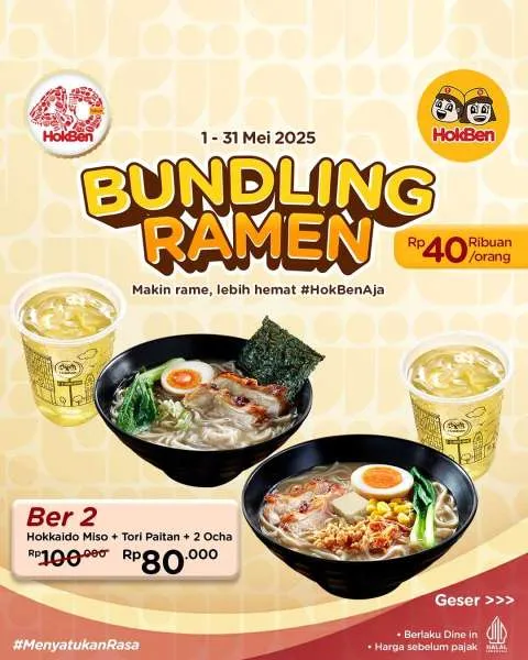 Bundling Hokben Ramen Berdua