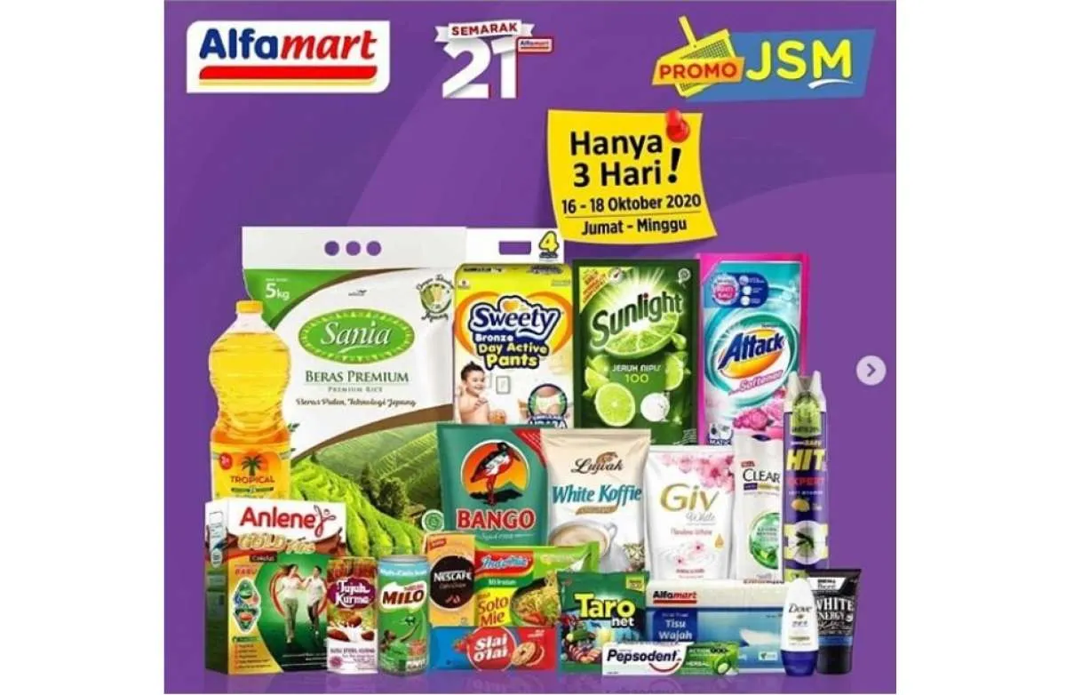 Promo JSM Alfamart terbaru, diskonan weekend 16-18 Oktober 2020!
