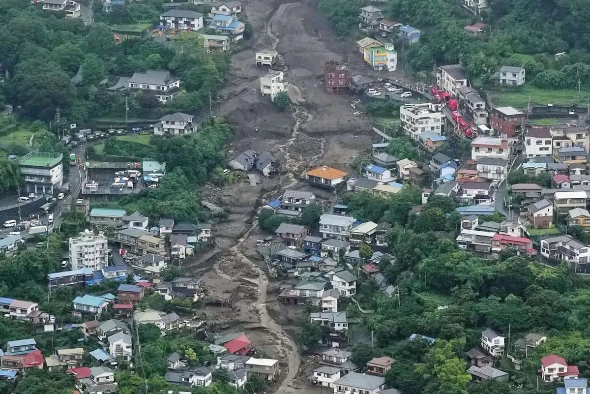 Tanah longsor lumat Kota Atami Jepang, 80 orang masih hilang