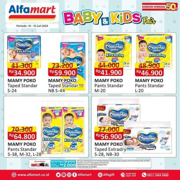 Promo Alfamart Baby & Kids Fair Periode 1-15 Juli 2023