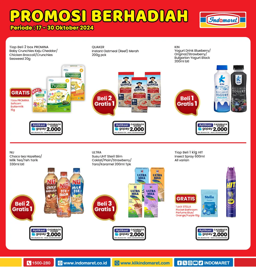Promo Berhadiah Indomaret Periode 17-30 Oktober 2024