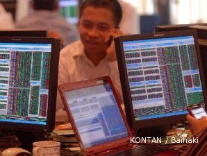 Di sesi I, indeks ditutup dengan penurunan 0,33%