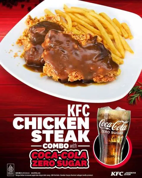 Promo KFC Chicken Steak Combo with Coca-Cola