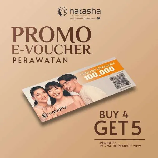 Promo Natasha E-Voucher Perawatan Buy 4 Get 5