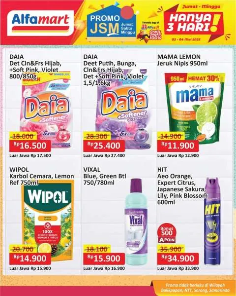 Promo JSM Alfamart Periode 2-4 Mei 2025