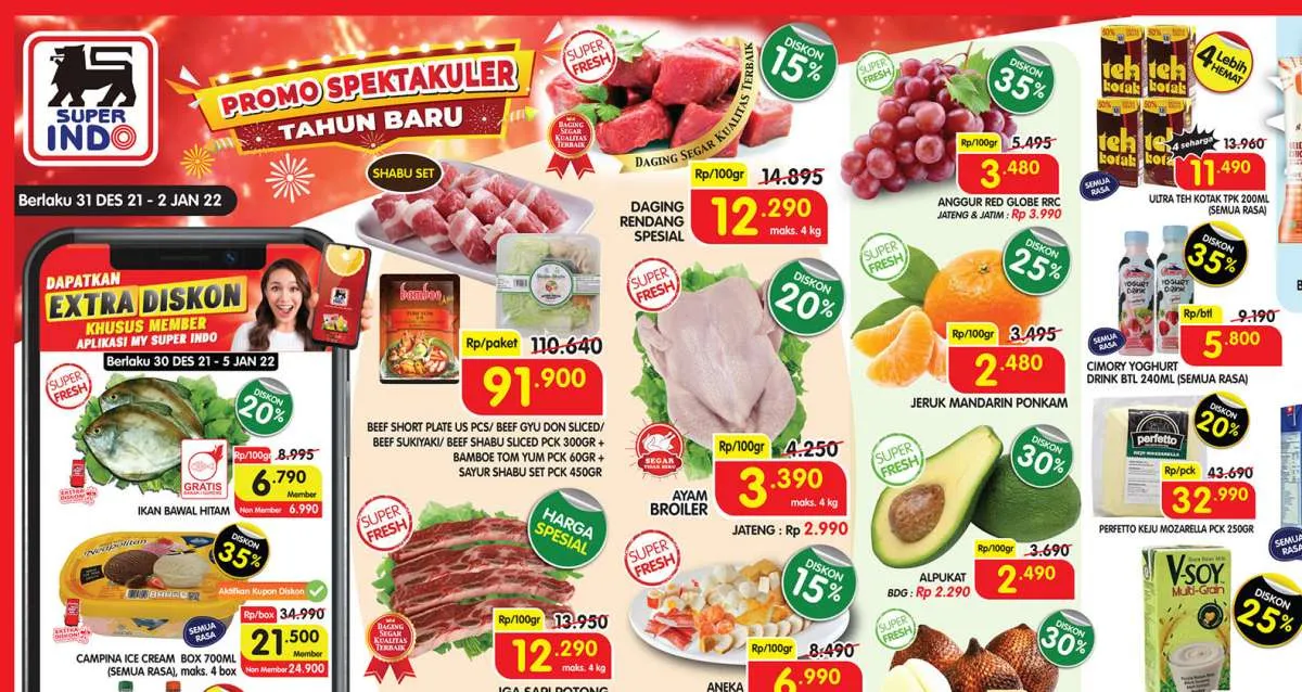 Promo JSM Superindo 31 Desember 2021-2 Januari 2022, Dapatkan Ekstra Diskon!