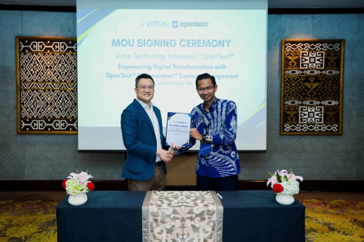 Gandeng OpenText, Virtus Perkuat Solusi Manajemen Konten dengan Dukungan AI