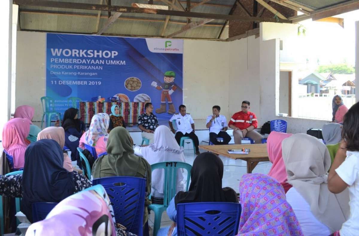 Elnusa Petrofin Gelar Workshop Pemberdayaan UKM Hasil Produk Perikanan di Desa Karang-karangan