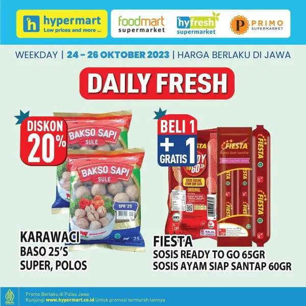 Promo Hypermart Hyper Diskon Weekday Periode 24-26 Oktober 2023