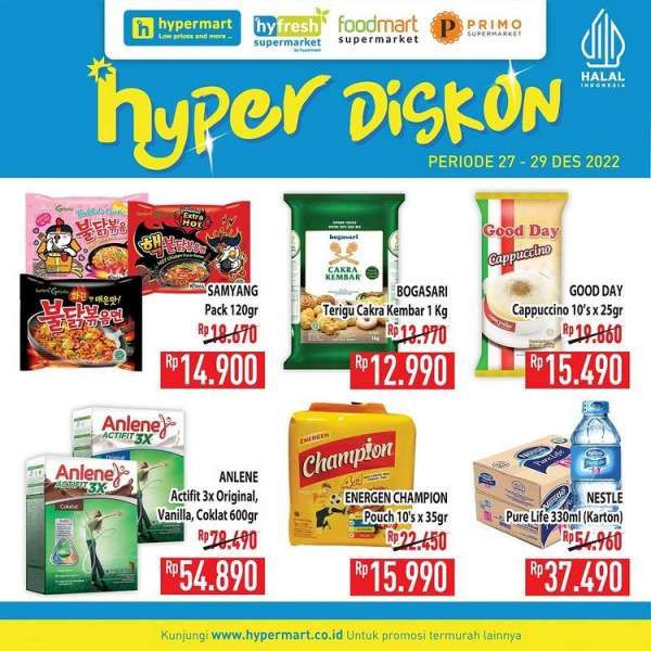 Harga Promo Hypermart Mulai 27-29 Desember 2022