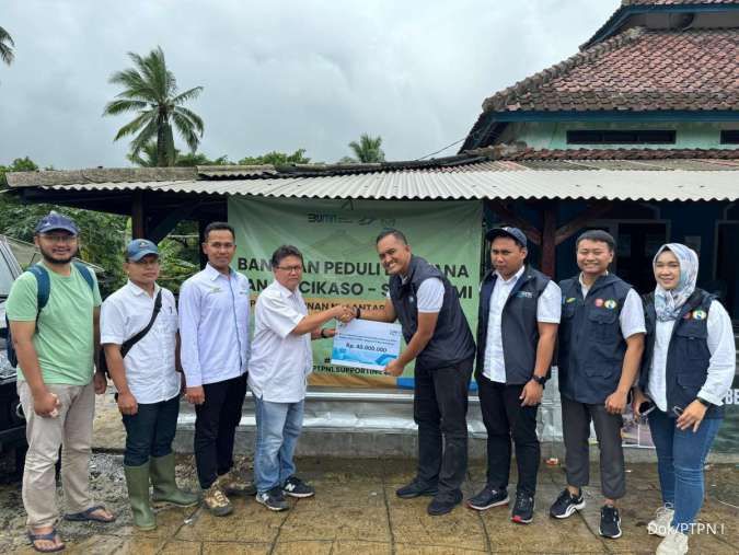 BUMN Muda Perkebunan Salurkan Bantuan untuk Korban Banjir Cikaso, Sukabumi