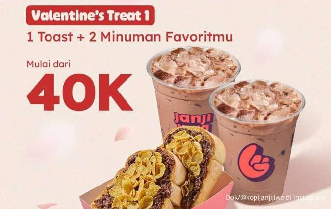 Promo Valentine di Janji Jiwa dan HokBen Sampai 16 Februari 2025, Mulai Rp 40.000-an