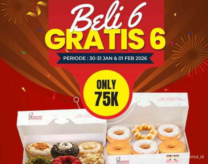 Manis Akhir Januari: Promo Mister Donut & Krispy Kreme Banjir Penawaran Spesial