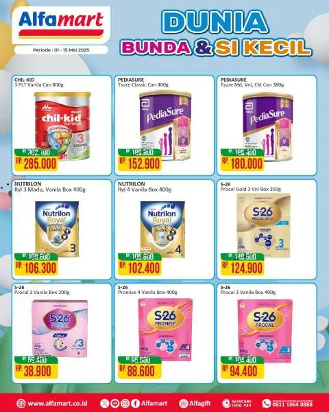 Promo Alfamart Dunia Bunda & Si Kecil Periode 1-15 Mei 2025