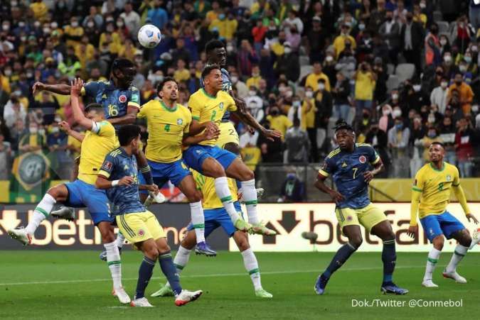 Kualifikasi Piala Dunia 2022 Brasil vs Kolombia: Selecao libas Los Cafeteros 1-0