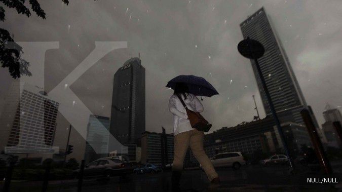 BMKG: Hujan ringan hingga lebat warnai Jabodetabek