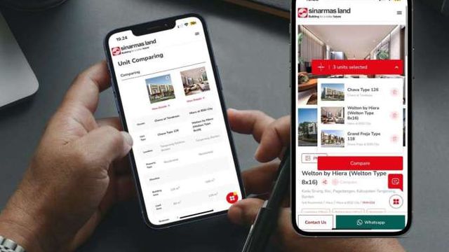 Sinar Mas Land eCatalog Makin Lengkap dengan Fitur Komparasi Unit &  Simulasi Properti