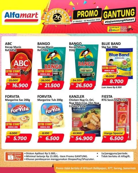 Promo Alfamart Gantung Periode 27 Oktober-2 November 2025