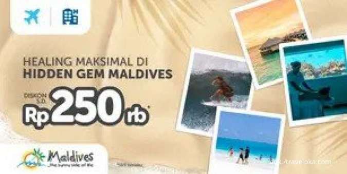 Liburan ke Maldives! Nikmati Diskon Hotel & Tiket Pesawat Traveloka hingga Rp 250.000