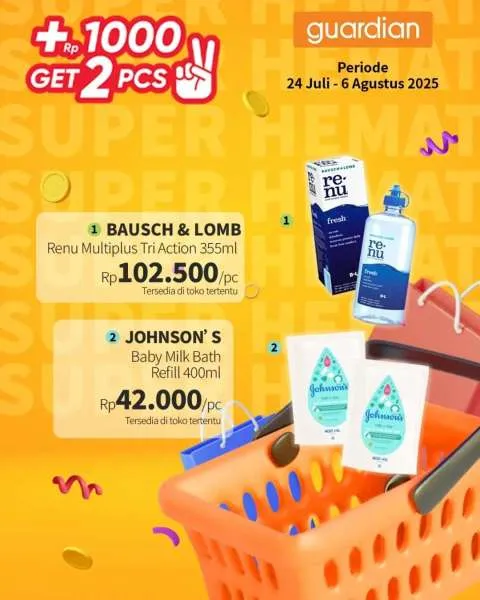 Promo Guardian Super Hemat Periode 24 Juli-6 Agustus 2025