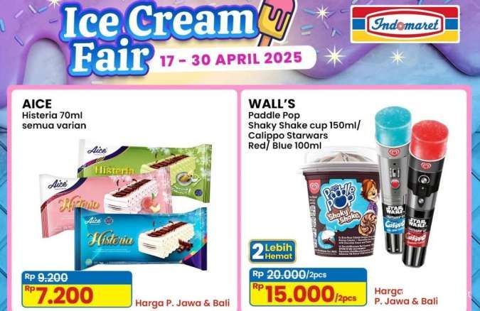 Promo Es Krim Weekday 30 April 2025 di Indomaret, Beli 2 Lebih Hemat Akan Berakhir