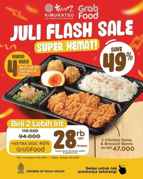 Promo Kimukatsu Juli Flash Sale dengan GrabFood