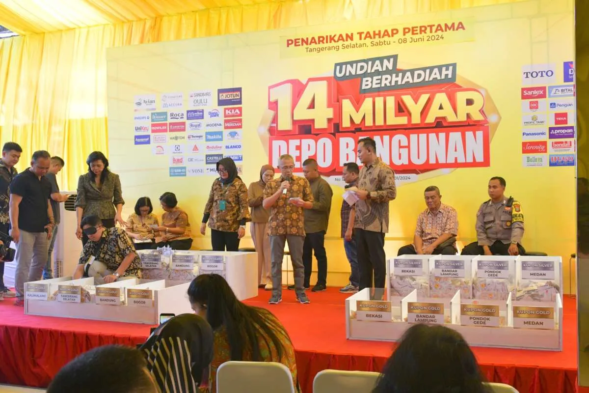 Pemenang Undian Berhadiah 14 Milyar 2024 Depo Bangunan Telah Diumumkan