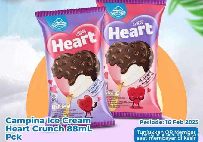 Promo Es Krim Indomaret Weekend Spesial Valentine 16 Februari 2025, Beli 1 Gratis 1