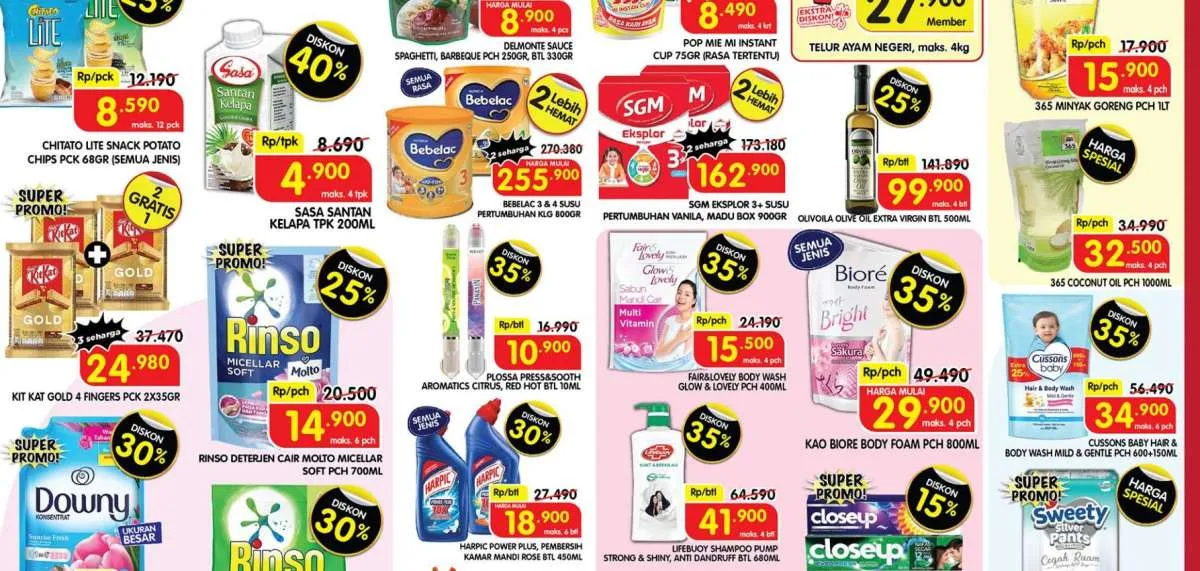 Promo Superindo 17-20 Juli 2023, Beberapa Produk Diskon 50% dan Beli 2 Gratis 1