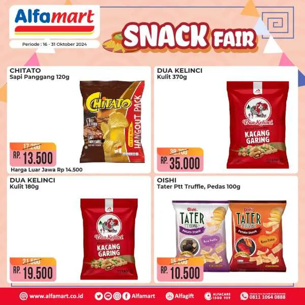 Promo Alfamart Snack Fair Periode 16-31 Oktober 2024