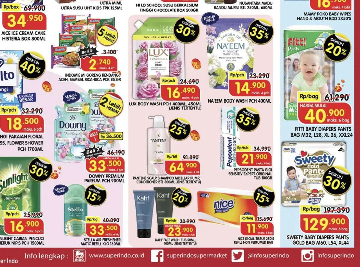 Promo Superindo Weekday November 2024, Mamy Poko dan Sweety Diskon 30% Sampai Besok