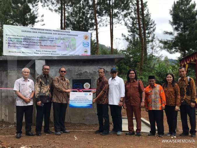 Sinergi WIKA-UGM Yogyakarta Bangun Sarana dan Prasarana Air Bersih di Ropoh, Wonosobo