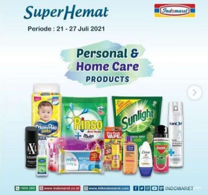Promo Indomaret Super Hemat 21-27 Juli 2021, Ada Makeup Hingga Shampoo!