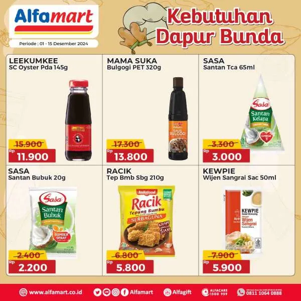 Promo Alfamart Kebutuhan Dapur Periode 1-15 Desember 2024