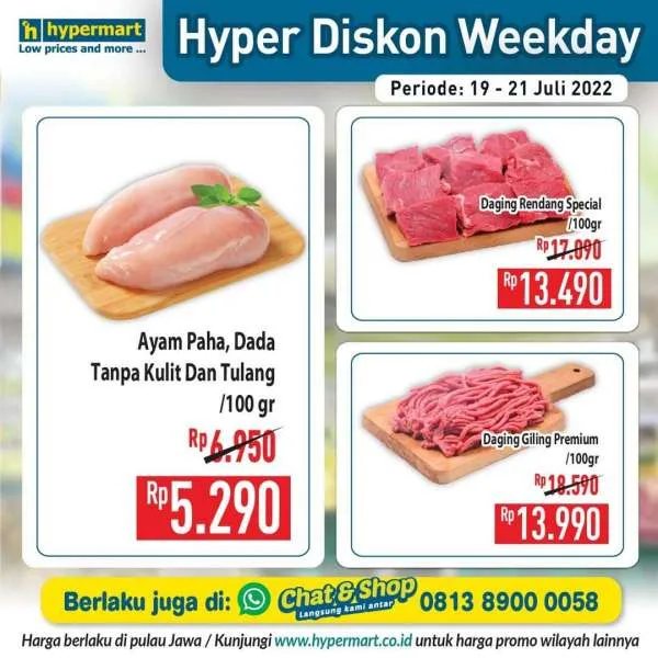Promo Hypermart Hyper Diskon Weekday Periode 19-21 Juli 2022