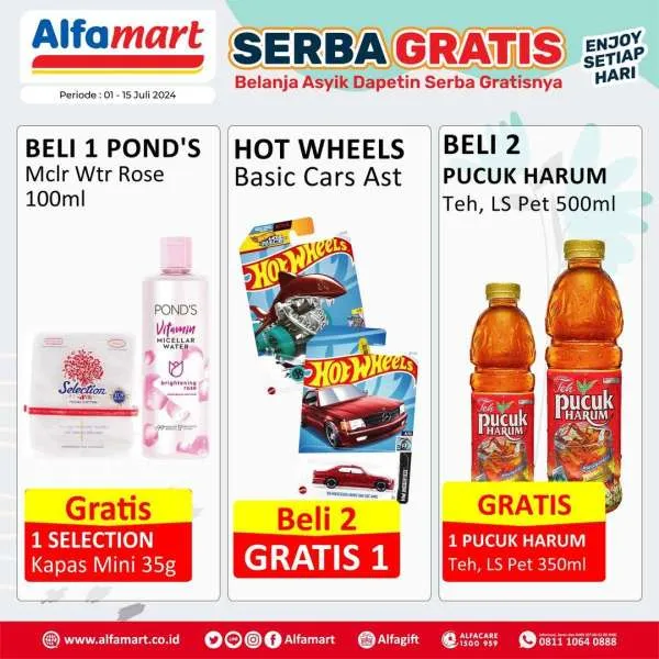 Promo Alfamart Serba Gratis Periode 1-15 Juli 2024