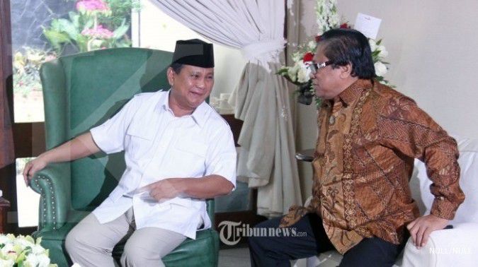 Setelah saling ejek, Prabowo peluk Oesman Sapta