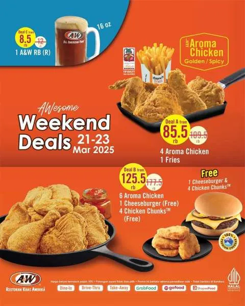 Promo A&W 21-23 Maret