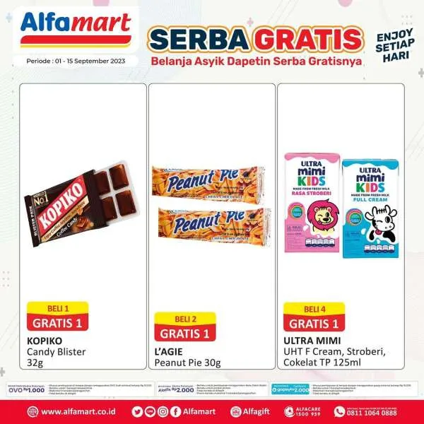 Promo Alfamart Serba Gratis Periode 1-15 September 2023