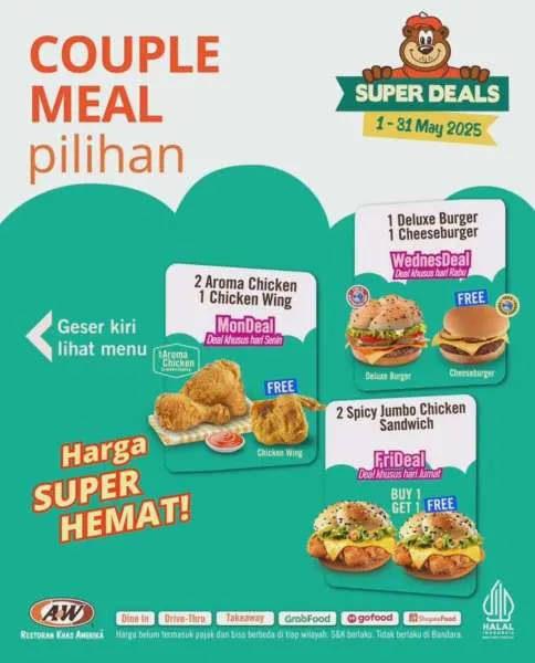 Promo A&W Couple Meal
