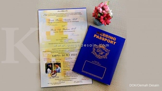 Mencetak cuan dari undangan pernikahan unik