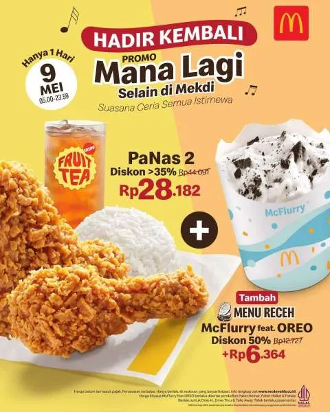 Promo McD PaNas 2 Diskon Lebih dari 35%