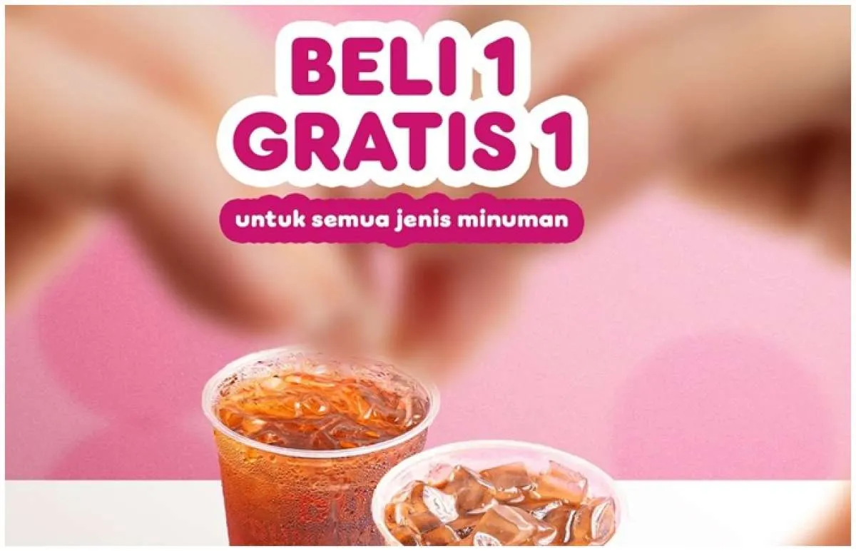 Promo Dunkin Beli 1 Gratis 1 Semua Jenis Minuman, Tiap Selasa Bulan Februari 2025