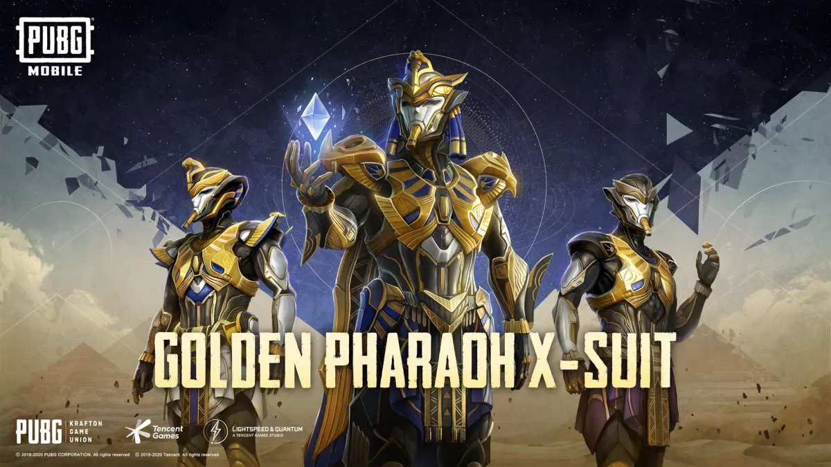 Golden Pharaoh X-Suite telah hadir di PUBG Mobile, begini cara mendapatkannya 