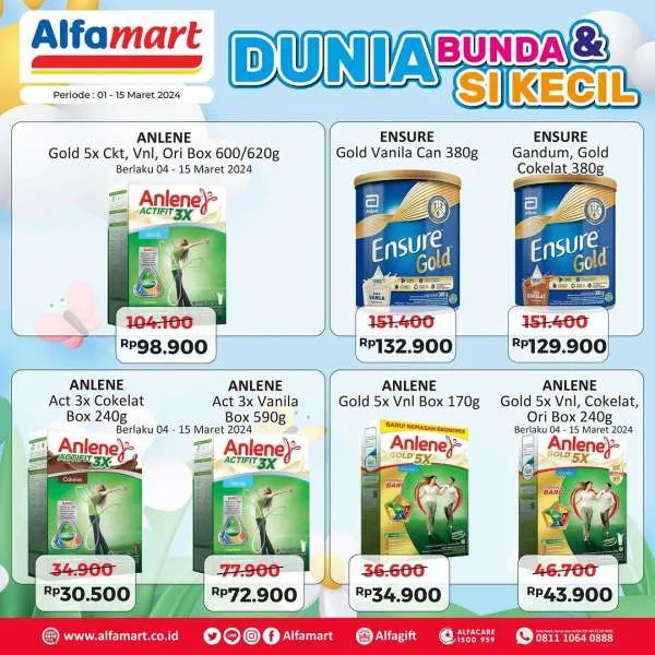 Promo Alfamart Dunia Bunda & Si Kecil Periode 1-15 Maret 2024