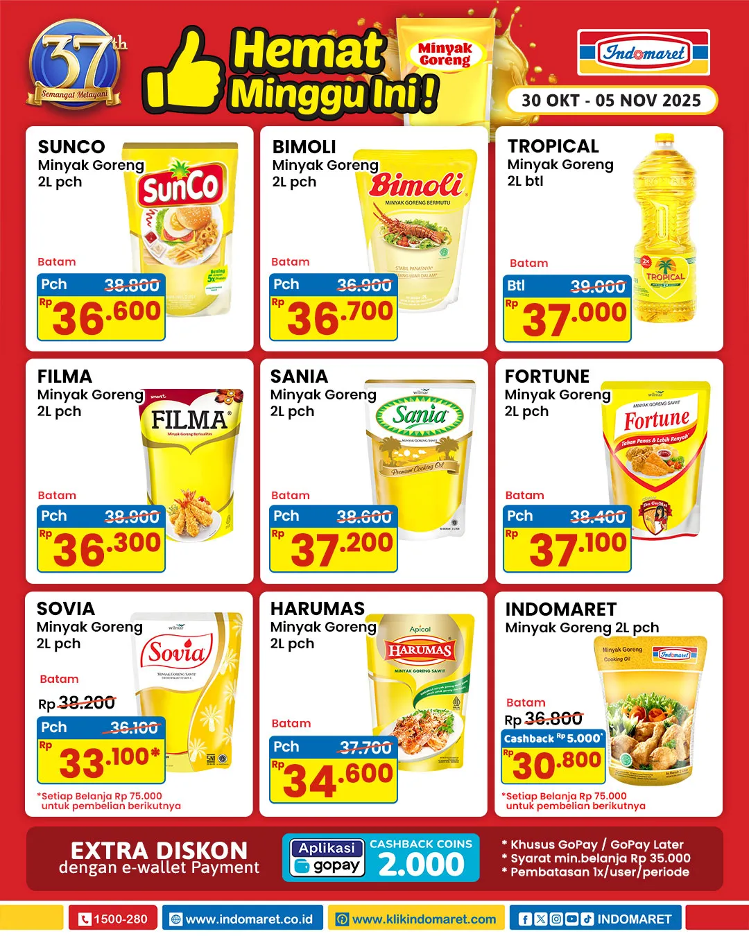Promo Minyak Goreng Indomaret Periode 30 Oktober-5 November 2025