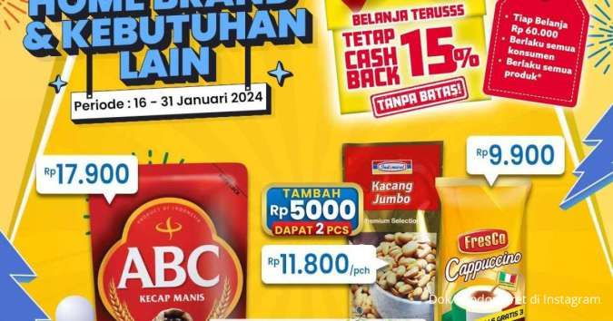 Promo Indomaret Super Hemat Terbaru Cashback 15%, Banyak Promo Beli 2 Lebih Hemat