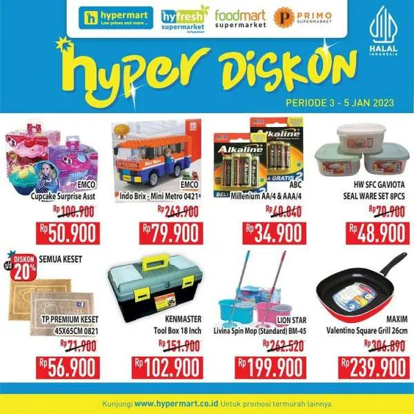 Promo Hypermart 3-5 Januari 2023, Promo Hyper Diskon Weekday Terbaru