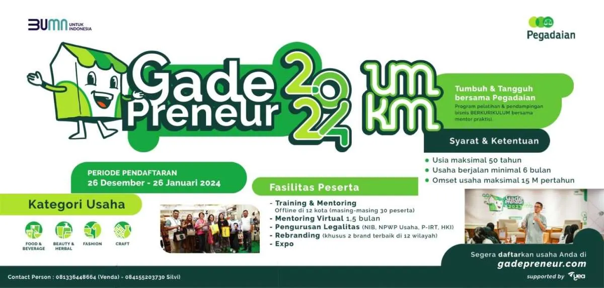 Siap-Siap! GadePreneur Hadir Lagi untuk Dukung UMKM Naik Kelas