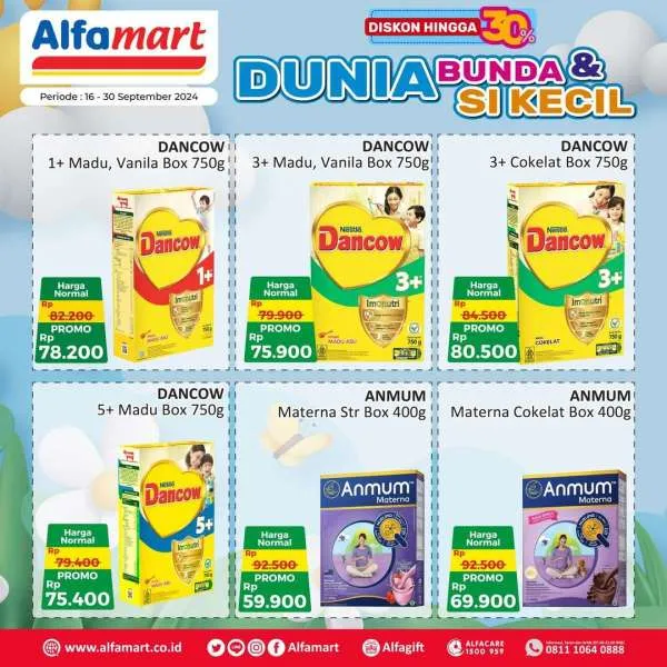 Promo Alfamart Dunia Bunda & Si Kecil Periode 16-30 September 2024